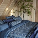 Pip Studio Pip Studio Rosa Rani Quilted Sierkussen Donkerblauw 45x70 cm