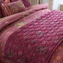 Pip Studio Pip Studio Mumbai Morning Velvet Quilt Donker roze 180x260 cm