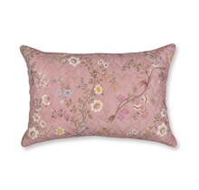 Pip Studio Mumbai Morning Velvet Quilted Sierkussen Donker roze 45x70 cm