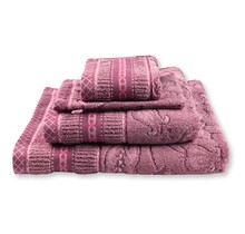 Pip Studio Jasmin Jacquard Douchelaken Licht roze 70x140 cm