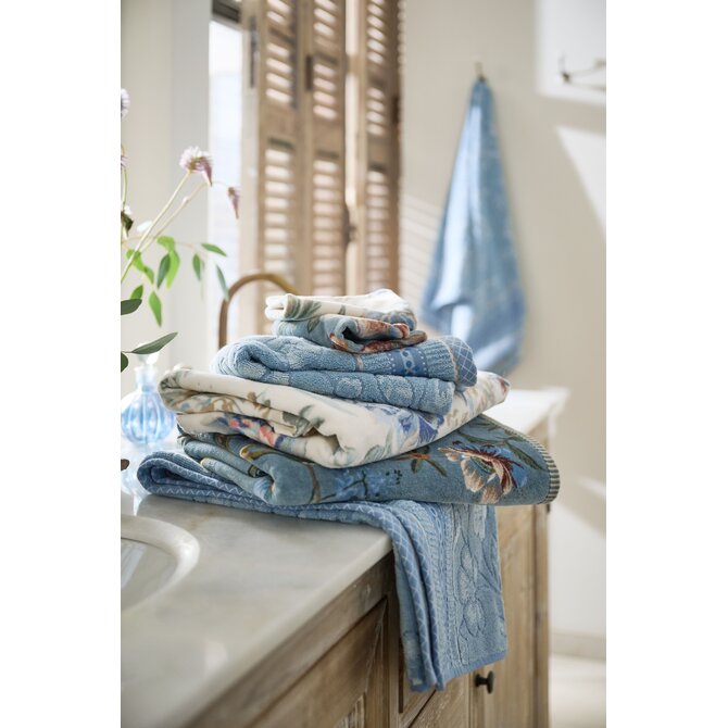 Pip Studio Jasmin Jacquard Gastendoekje Licht blauw 30x50 cm