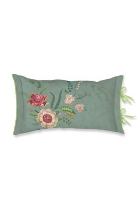 Pip Studio Everbloom Sierkussen Groen 35x60 cm
