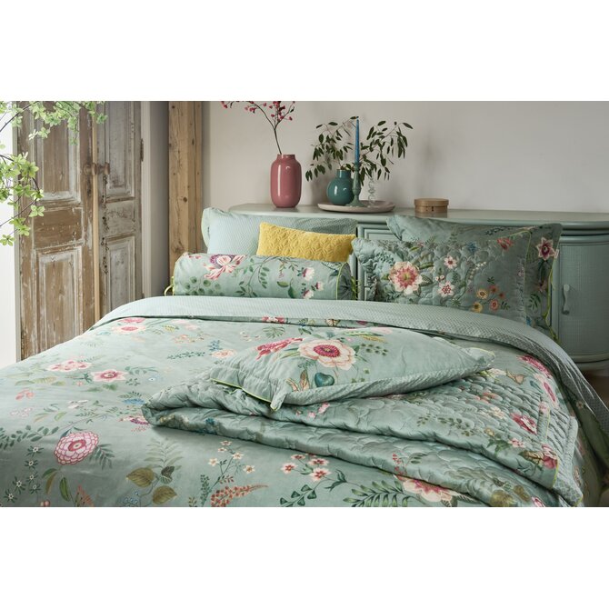 Pip Studio Everbloom Sierkussen Groen 35x60 cm