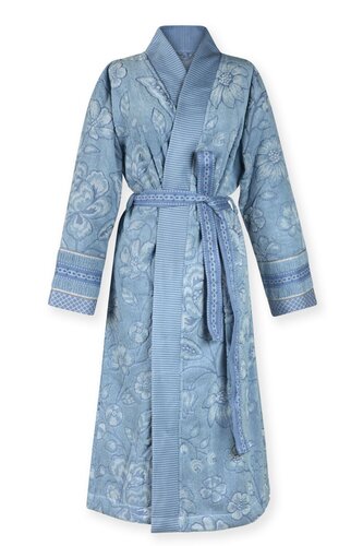 Pip Studio Pip Studio Jasmin Jacquard Badjas Licht blauw M