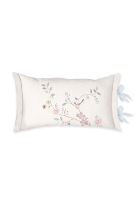 Pip Studio Desi Garden Sierkussen Gebroken wit 35x60 cm