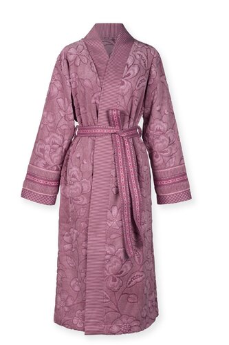 Pip Studio Pip Studio Jasmin Jacquard Badjas Licht roze XXL