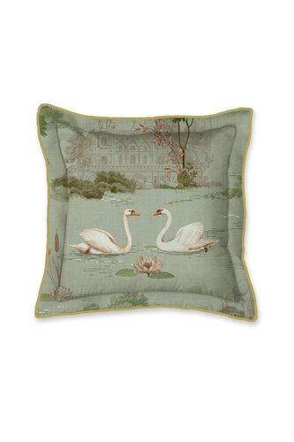 Pip Studio Darjeeling Days Square Sierkussen Groen 45x45 cm