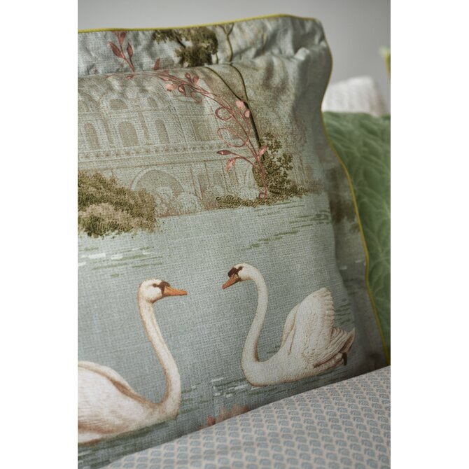 Pip Studio Darjeeling Days Square Sierkussen Groen 45x45 cm