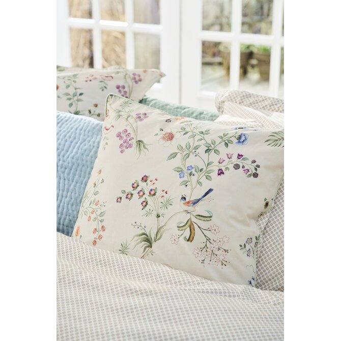 Pip Studio Lotus Lullaby Square Sierkussen Gebroken wit 45x45 cm