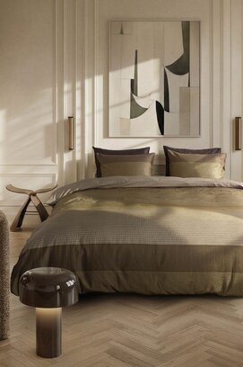 Kardol by Beddinghouse Dekbedovertrek Tercio Goud 240x200/220 cm