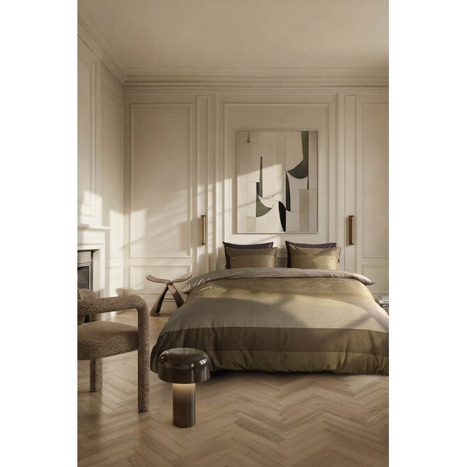 Kardol by Beddinghouse Dekbedovertrek Tercio Goud 200x200/220 cm