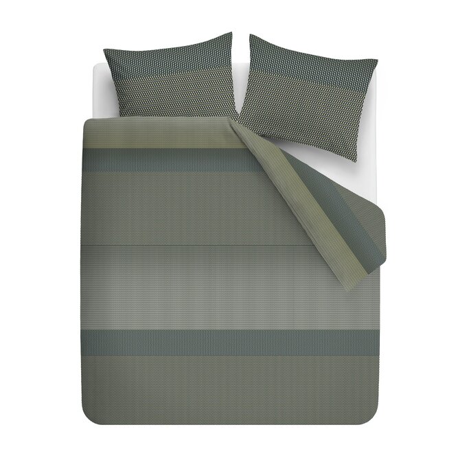 Kardol by Beddinghouse Dekbedovertrek Tercio Groen 200x200/220 cm