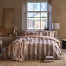 VT wonen VT wonen Dekbedovertrek Pure Stripe Naturel 200x220 cm