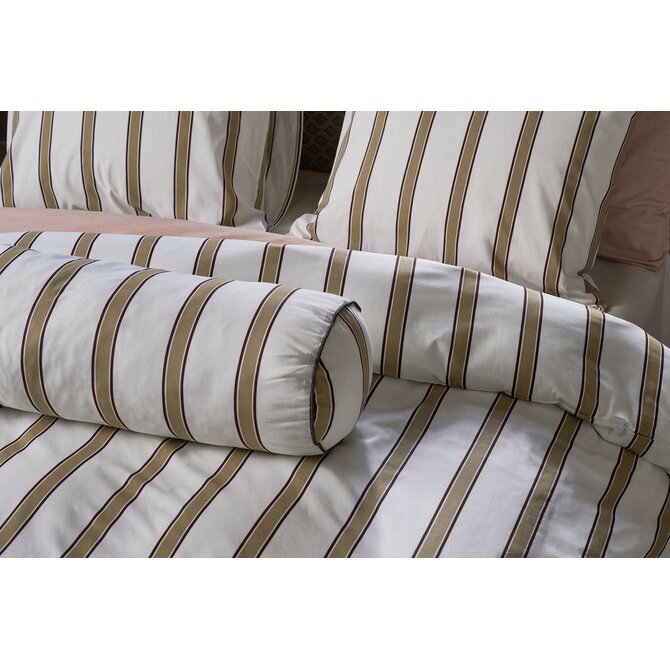 VT wonen Dekbedovertrek Fun Stripe Zand 140x220 cm