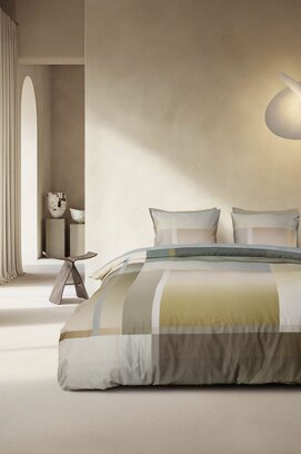 Kardol by Beddinghouse Dekbedovertrek Cuadrado Blauw Groen 140x200/220 cm