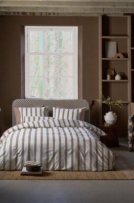 VT wonen Dekbedovertrek Fun Stripe Zand 200x220 cm