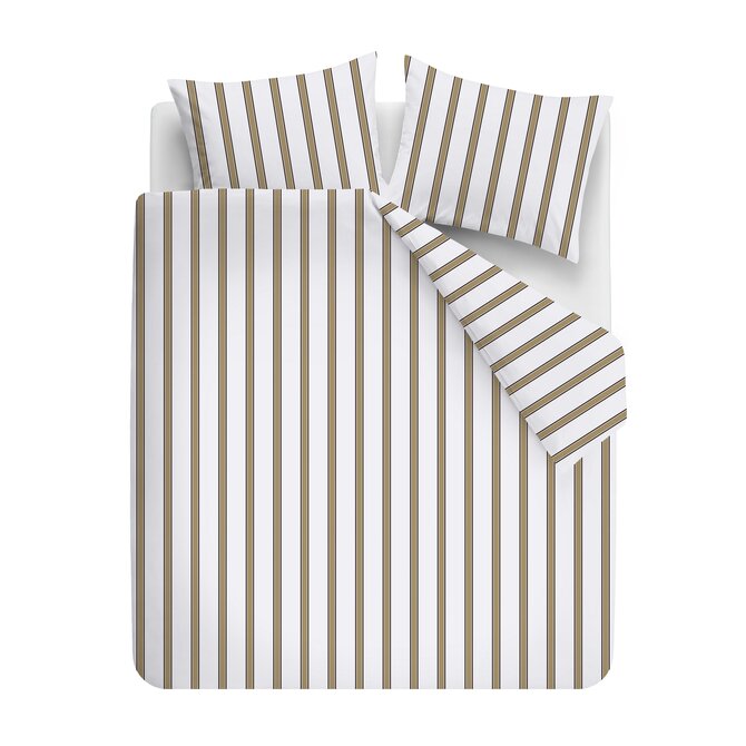 VT wonen Dekbedovertrek Fun Stripe Zand 200x220 cm