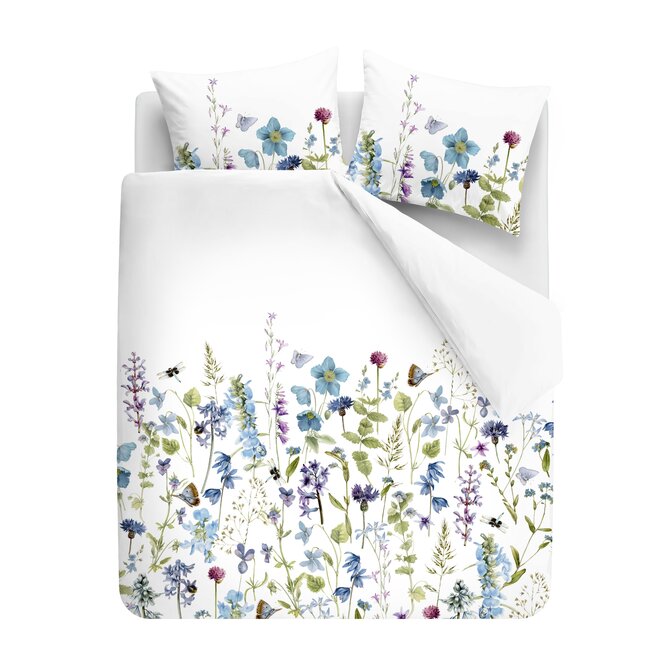 Marjolein Bastin Dekbedovertrek Blue Garden Blauw 140x200/220 cm