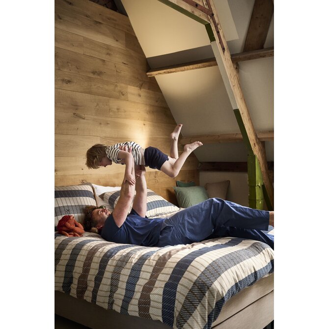 Beddinghouse Dekbedovertrek Bo Blauw 260x200/220 cm