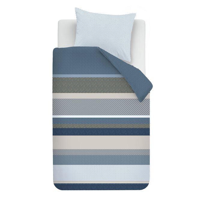 Beddinghouse Dekbedovertrek Hylke Blauw 140x200/220 cm
