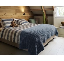 Beddinghouse Dekbedovertrek Bo Blauw 200x200/220 cm