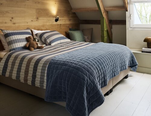 Beddinghouse Beddinghouse Dekbedovertrek Bo Blauw 200x200/220 cm