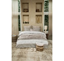 Rivièra Maison Dekbedovertrek Tailor Zand 200x200/220 cm