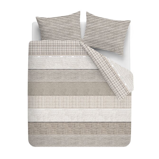 Rivièra Maison Dekbedovertrek Tailor Zand 200x200/220 cm