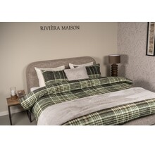 Rivièra Maison Dekbedovertrek Elliot Groen 200x200/220 cm