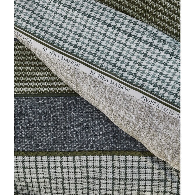 Rivièra Maison Dekbedovertrek Tailor Blauw Groen 260x200/220 cm