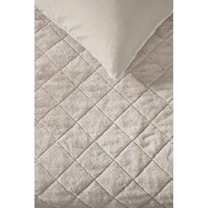 Rivièra Maison Dekbedovertrek Dreamfur Zand 260x200/220 cm