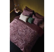 Beddinghouse Dekbedovertrek Daya Donkerrood 200x200/220 cm