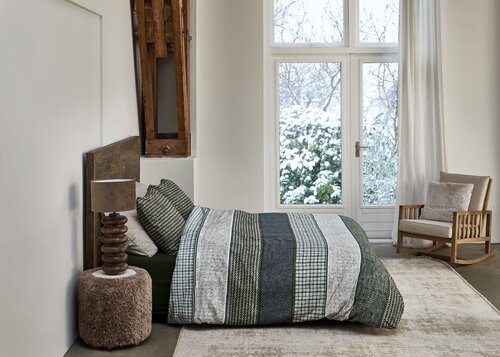 Rivièra Maison Rivièra Maison Dekbedovertrek Tailor Blauw Groen 200x200/220 cm