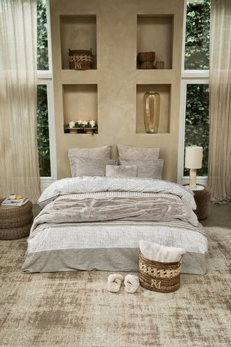 Rivièra Maison Rivièra Maison Dekbedovertrek Tailor Zand 240x200/220 cm
