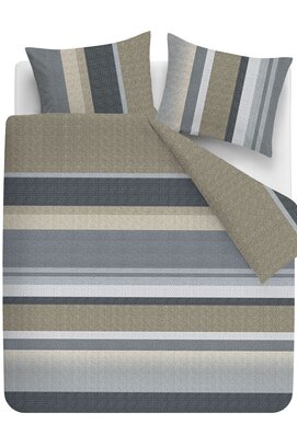 Beddinghouse Dekbedovertrek Nyls Blauw 260x200/220 cm