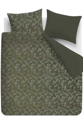 Rivièra Maison Dekbedovertrek Sanu Olive Green 260x200/220 cm
