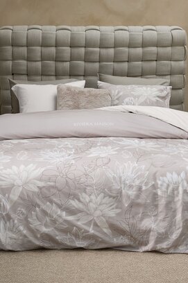 Rivièra Maison Dekbedovertrek Amelia Taupe 200x200/220 cm