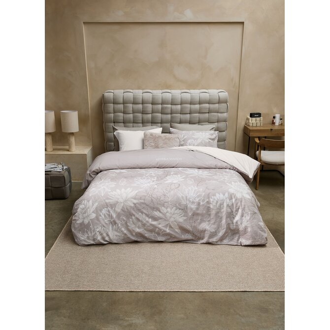 Rivièra Maison Dekbedovertrek Amelia Taupe 200x200/220 cm