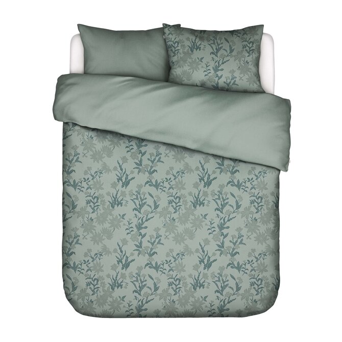 Essenza Claudine Dekbedovertrek Dusty teal 260x200/220