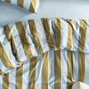 Essenza Essenza Minte Stripe Dekbedovertrek Cedar green - Ice blue 140x200/220