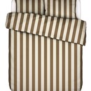 Essenza Essenza Minte Stripe Dekbedovertrek Slate brown - Vanilla 200x200/220