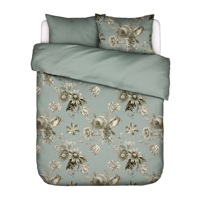 Essenza Florean Dekbedovertrek Dusty teal 200x200/220