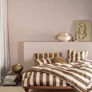 Essenza Essenza Minte Stripe Dekbedovertrek Slate brown - Vanilla 140x200/220