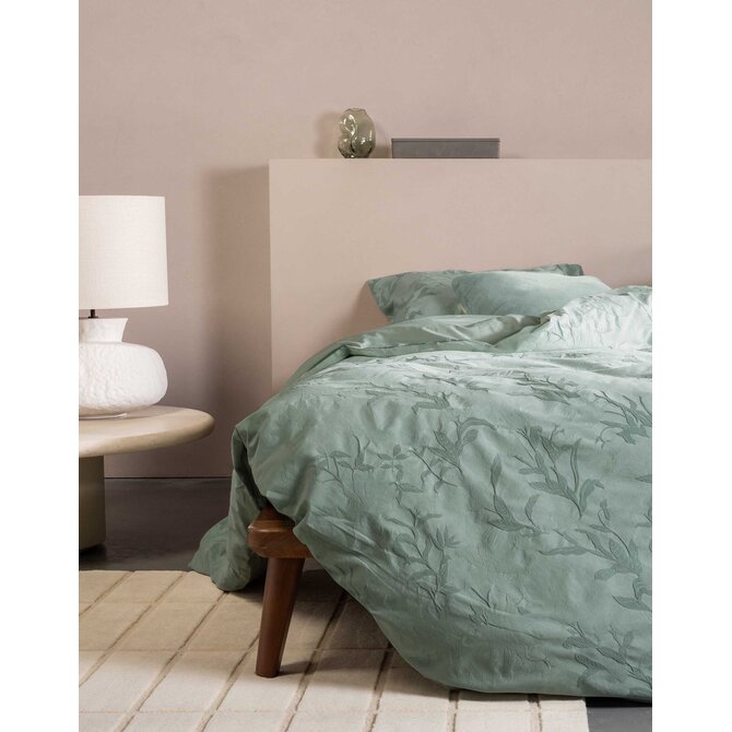 Essenza Claudine Dekbedovertrek Dusty teal 240x200/220