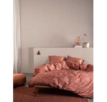 Essenza Raye Dekbedovertrek Terracotta 200x200/220