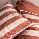 Essenza Essenza Minte stripe Dekbedovertrek Terracotta - Blush pink 200x200/220