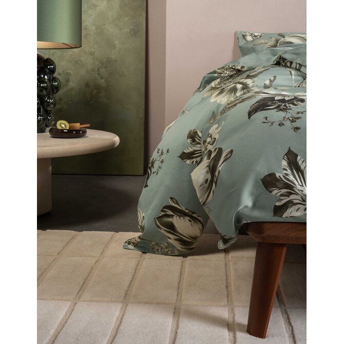 Essenza Florean Dekbedovertrek Dusty teal 140x200/220