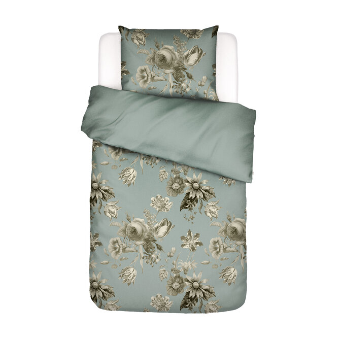 Essenza Florean Dekbedovertrek Dusty teal 140x200/220