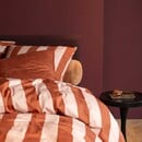 Essenza Essenza Minte stripe Dekbedovertrek Terracotta - Blush pink 140x200/220