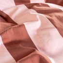 Essenza Essenza Minte stripe Dekbedovertrek Terracotta - Blush pink 140x200/220